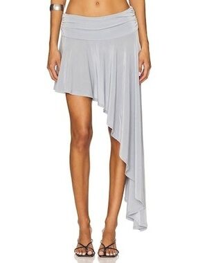Lovers & Friends Salma Midi Skirt in Slate